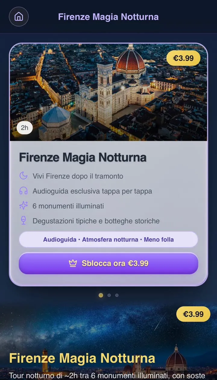 Tour Firenze Magia Notturna nell'app
