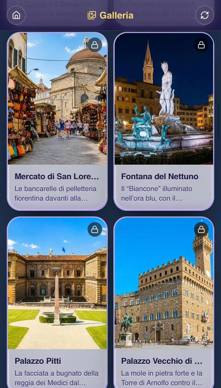 Mercato di San Lorenzo, Fontana del Nettuno, Palazzo Pitti e Palazzo Vecchio