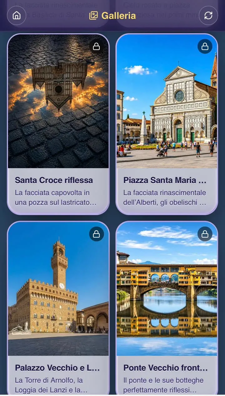 Santa Croce riflessa, Santa Maria Novella e Ponte Vecchio